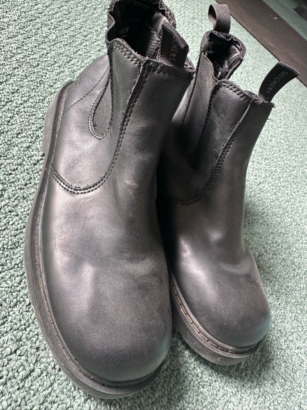 Skechers Kids Black Slip-On Boots